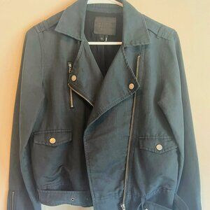 .....this timeless Paige jacket.....dark navy blue/dark grey